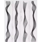 3D дизайн ленты "Волна" черное-серебро