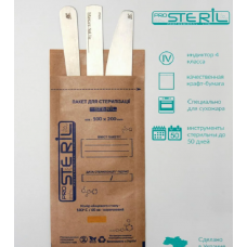 Коричневые крафт-пакеты для стерилизации, 100 шт (100х200мм) Pro Steril