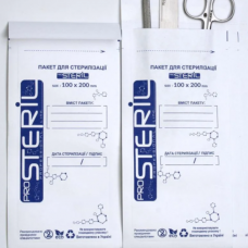 Белые крафт-пакеты для стерилизации, 50 шт (100х200мм) Pro Steril
