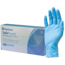 Перчатки нитриловые Medicom, голубые, размер S (4,2г)