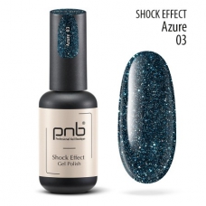 Гель лак светоотражающий PNB Shock Effect №3 - Azure 