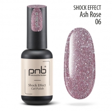 Гель лак светоотражающий PNB Shock Effect №6 - Ash rose 