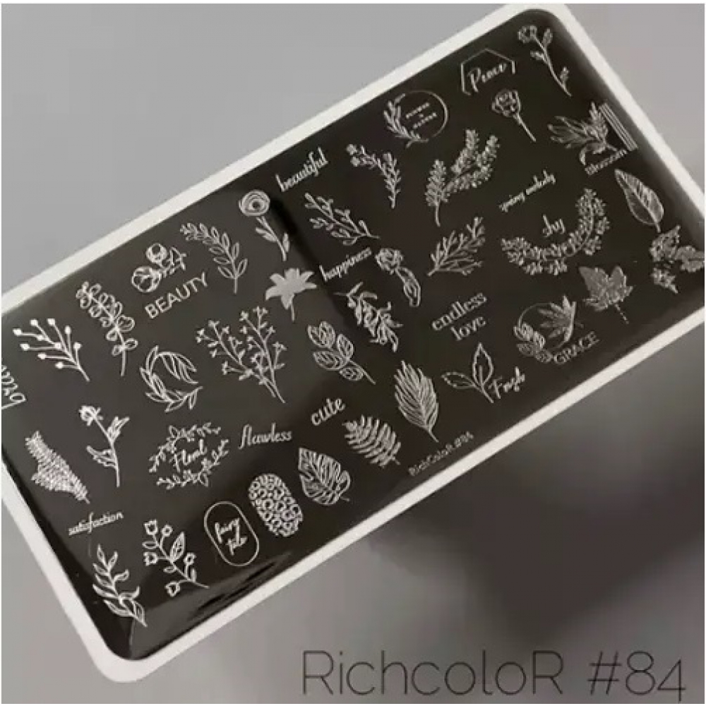 Пластина для стемпинга RichColor #84