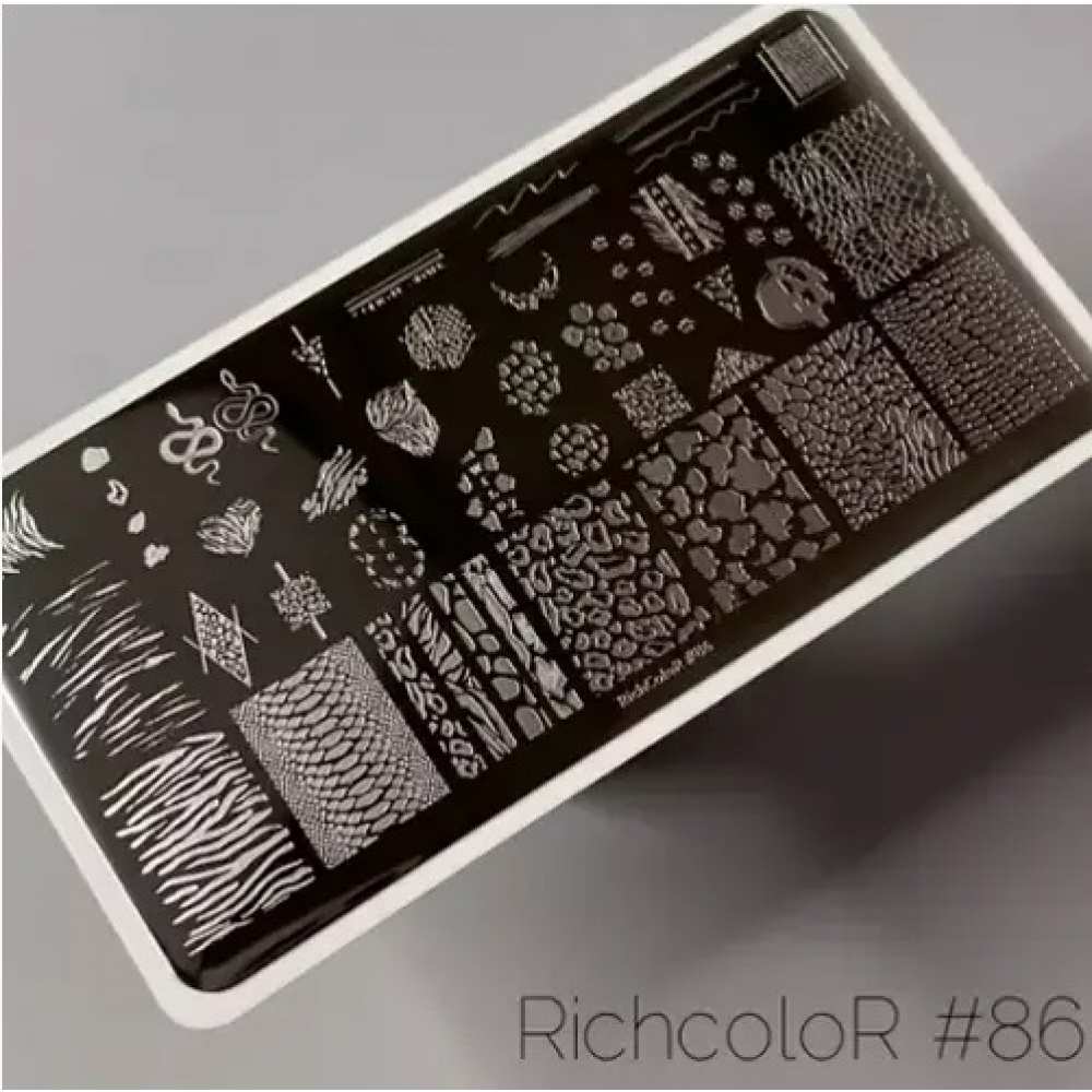Пластина для стемпинга RichColor #86