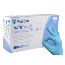 Перчатки нитриловые Medicom, голубые, размер S (3,6г)